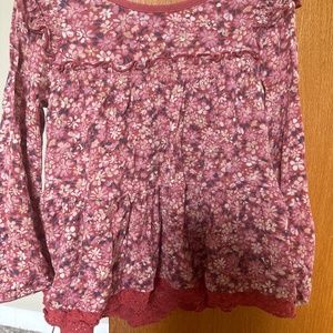 Matilda Jane Long Sleeve Flower Blouse